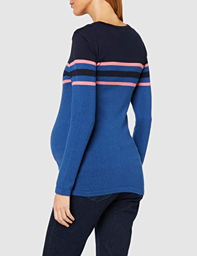 Esprit Maternity Sweater LS Jersey Premama, Multicolor (Bright Blue 410), 36 (Talla del Fabricante: X-Small) para Mujer