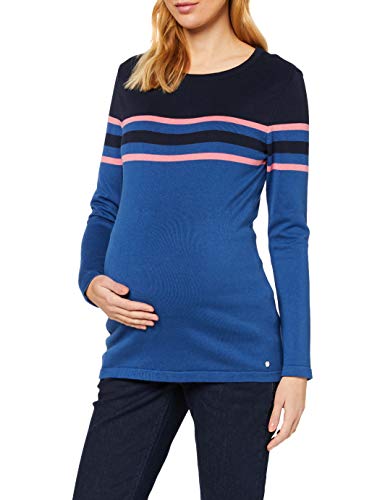 Esprit Maternity Sweater LS Jersey Premama, Multicolor (Bright Blue 410), 36 (Talla del Fabricante: X-Small) para Mujer