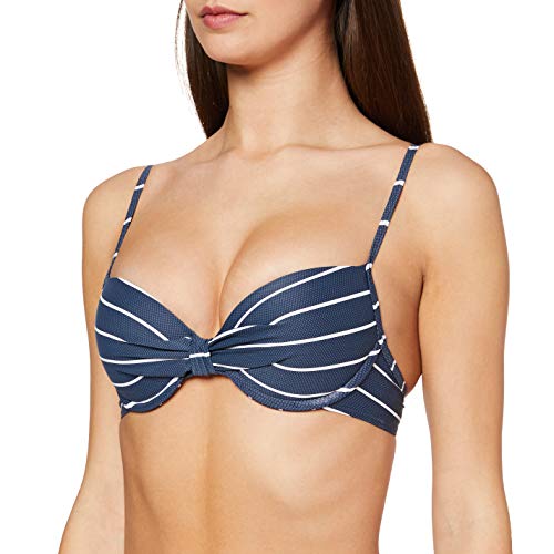 Esprit Nelly Beach Push up MF Tops de Bikini, 405/azul Oscuro, 75A para Mujer