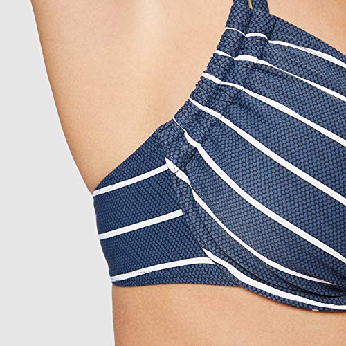 Esprit Nelly Beach UW MF Parte de Arriba de Bikini, Azul (Dark Blue 405), 95E (Talla del Fabricante: 40 E) para Mujer
