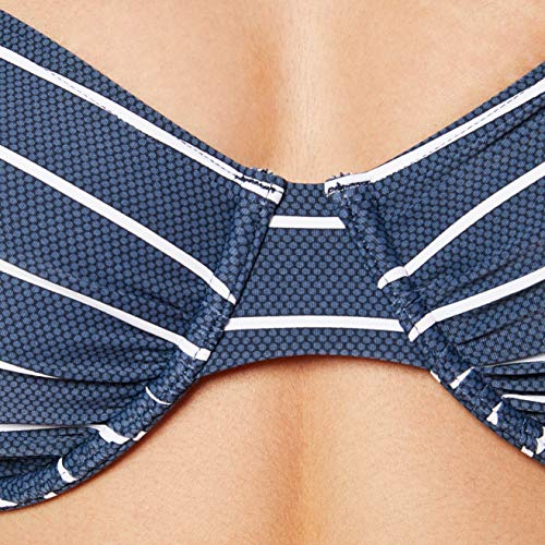 Esprit Nelly Beach UW MF Parte de Arriba de Bikini, Azul (Dark Blue 405), 95E (Talla del Fabricante: 40 E) para Mujer
