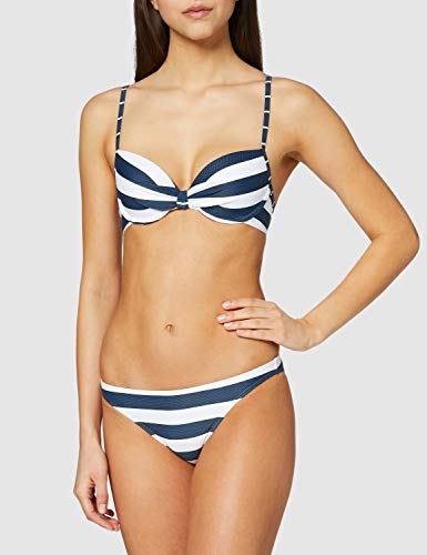 Esprit North Beach Pad.Bra MF Tops de Bikini, 405/azul Oscuro, 75B para Mujer