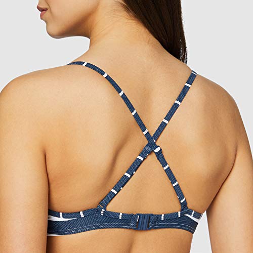Esprit North Beach Pad.Bra MF Tops de Bikini, 405/azul Oscuro, 75B para Mujer