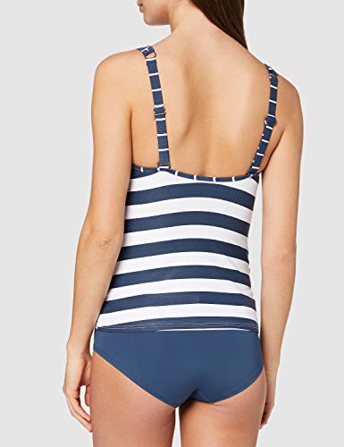 Esprit North Beach Pad.Tank Parte de Arriba de Bikini, Azul (Dark Blue 405), 40 (Talla del Fabricante: 38) para Mujer