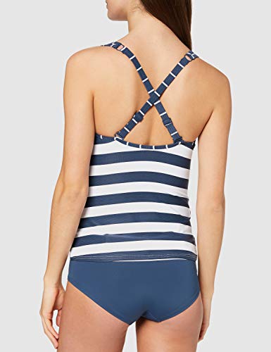 Esprit North Beach Pad.Tank Parte de Arriba de Bikini, Azul (Dark Blue 405), 40 (Talla del Fabricante: 38) para Mujer