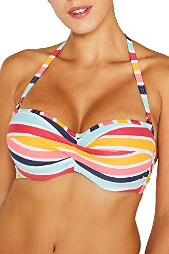 Esprit Treasure Beach Pad.Band.BC Tops de Bikini, Amarillo (Sunflower Yellow 730), 40 para Mujer