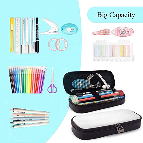 Estuche Escolar Grande para Lápices caja de Lápices, Bolsa de Cosméticos, Bolsa de Almacenamiento Papelería de Oficina Sombrero de paja de una pieza