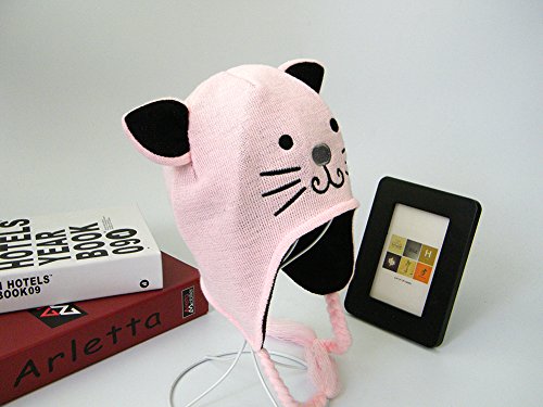 Estwell Sombrero y Bufanda del Bebé Niños Niñas, Invierno Caliente Lindo Gato Gorra de Punto para Bebe Chicos Chicas