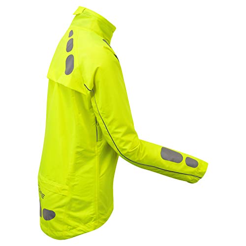 Ettore Chaqueta De Ciclismo Impermeable Y Transpirable De Alta Visibilidad En para Mujer - Amarillo - Night Eagle - 8