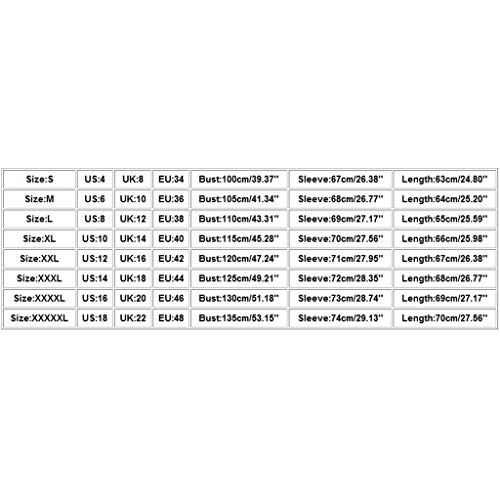 EUCoo Moda Mujeres Casual Patchwork Manga Larga Suéter con Capucha Cardigan Blusa Tops (O)