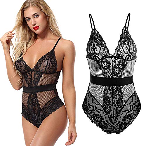 EVBEA Lencería Mujer Erótica Sexy Dormir Vestido Lenceria Bodysuit Teddy Hot Transparente Ropa Interior Tentación