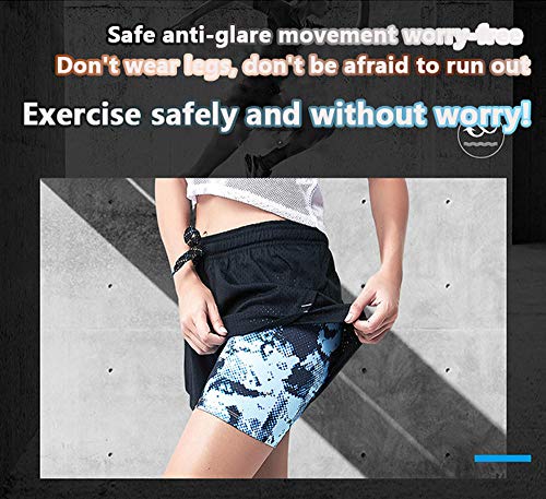 FACAI Pantalones Cortos De Baile Leggings Básicos De Entrenamiento con Control De Bolsillo Lateral De Cintura Alta para Mujer,H-M
