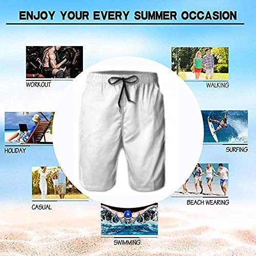 FAFANIQ Funny Dabbing Sauta Clau Men's Summer Beach Quick-Dry Surf Swim Trunks Boardshorts Cargo Pants,XL