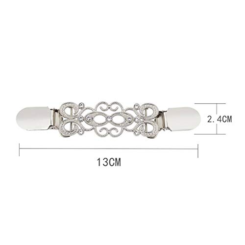 Fagu 4 unids/Set Moda Mujer cárdigan Retro Pato Clip suéter Blusa Chal Clips Camisa Cuello broches Broche