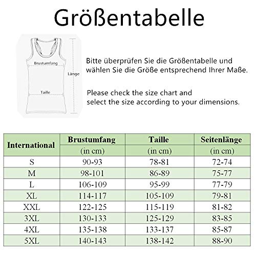 FALARY Camiseta de Tirantes para Hombre Pack de 5 de Algodón 100% más Colores Blanco L