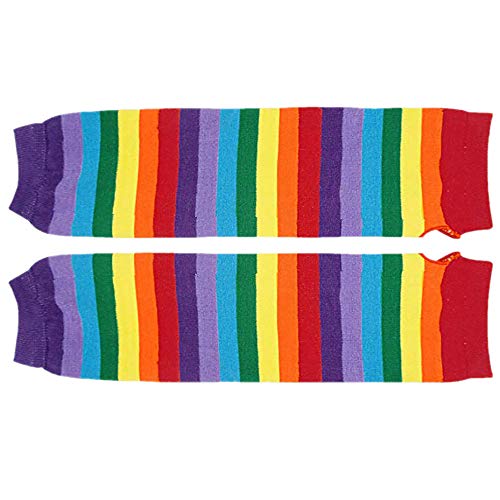 Falda de Tutu Mujer,SHOBDW Fiesta De Cumpleaños para Adultos Arco Iris Regalo Rendimiento Traje de Baile Guantes Largos Muslo Medias Altas Pettiskirt Set de Accesorios(A)