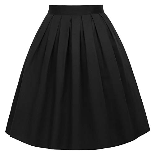 Faldas Blancas Floral Negro Cortas Vintage Pin Up L 28#