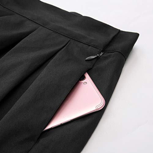 Faldas Blancas Floral Negro Cortas Vintage Pin Up L 28#