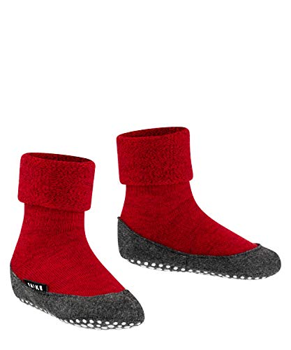 Falke Cosyshoe, Calcetines niños uni, Rojo (Fire), 37-38 (Talla fabricante: 37-38)