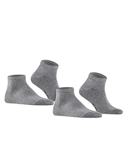 Falke Happy Lot 2 Paires Calcetines, Blanco (Light Grey Mel. 3390), 47/50 (Talla del fabricante: 47-50) (Pack de 2) para Hombre