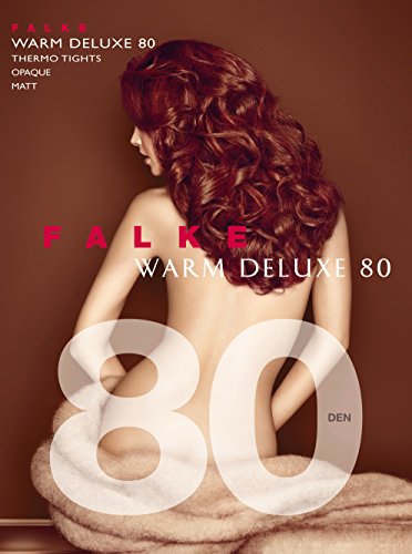Falke Warm Deluxe, Medias Para Mujer, Negro (Black 3009), X-Large
