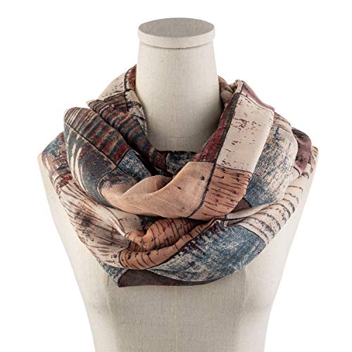 Fashion Max Bufanda para mujer, pañuelo redondo, monocolor, bufanda de colores