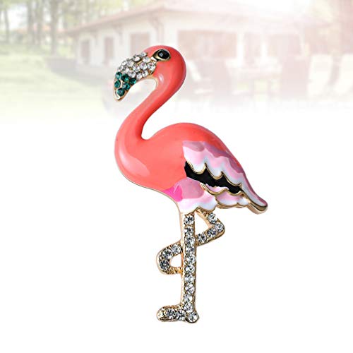 FENICAL animal ramillete broche cristal flamenco insignia broche joyería regalo para mujer