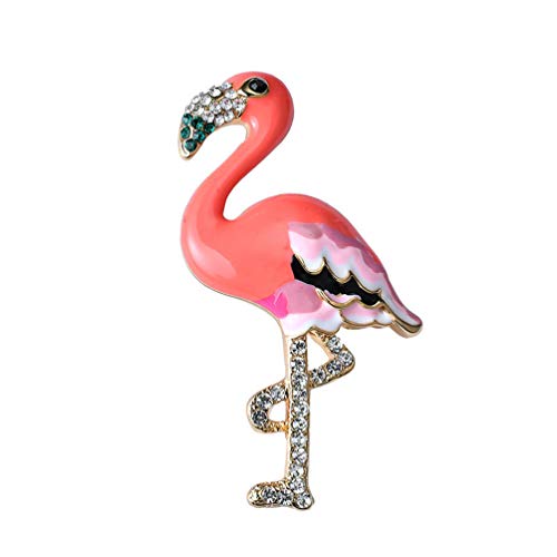FENICAL animal ramillete broche cristal flamenco insignia broche joyería regalo para mujer