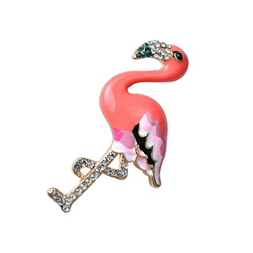 FENICAL animal ramillete broche cristal flamenco insignia broche joyería regalo para mujer