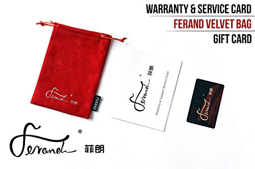 Ferand - Bufanda de Mujer Chic Cuello Alto de Piel de ZorroReal Calentador de Cuello - Negro