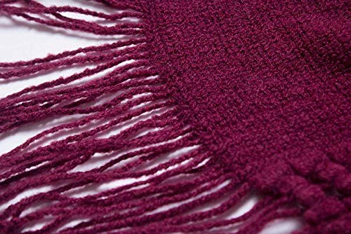 FFLQWQ0 bufanda de punto con capucha suéter Otoño Invierno ponchos rojosMantener calientecapa larga gruesa cálidaMantener calienteacogedora capas regalo creativo