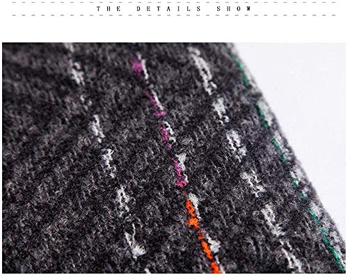 FFLQWQ0 Bufanda Moda Invierno Rosa Bufanda Roja Rayas Tejidas Triángulo Bufandas Cachemira Manta cálida Chales Envuelve Bufandas de cuello para damas