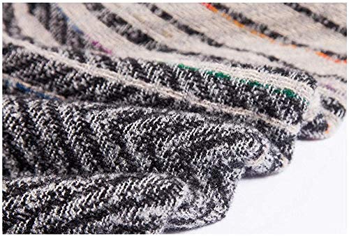 FFLQWQ0 Bufanda Moda Invierno Rosa Bufanda Roja Rayas Tejidas Triángulo Bufandas Cachemira Manta cálida Chales Envuelve Bufandas de cuello para damas