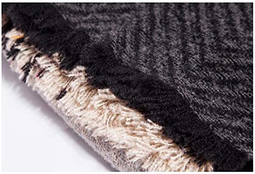 FFLQWQ0 Bufanda Moda Invierno Rosa Bufanda Roja Rayas Tejidas Triángulo Bufandas Cachemira Manta cálida Chales Envuelve Bufandas de cuello para damas