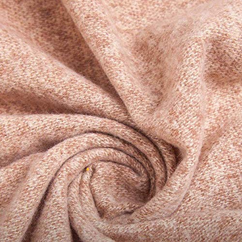 FFLQWQ0 Bufanda mujer, bufanda clásica con borlas rosas, bufanda a cuadros, cálida, bufanda con cuello de bucle, chal, bufandas, invierno, moda para mujer, bufanda variada, fular