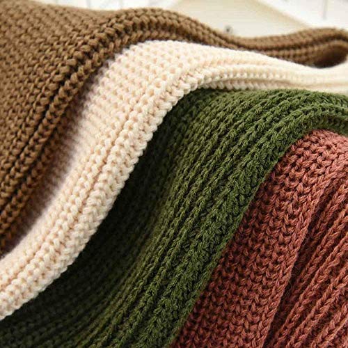 FFLQWQ0 Bufanda Mujer S Invierno Tejido Amarillo Negro Bufanda Moda Colorblock Bufanda de lana Babero pequeño Cien-Set Decoración cálida Cuello doble marea