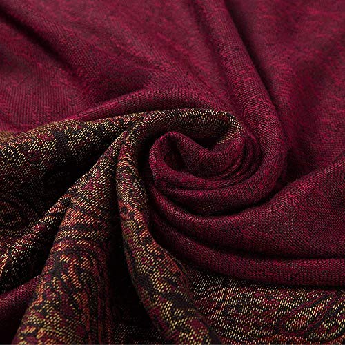 FFLQWQ0 Bufanda sedaMantener calientealgodón mezclado, bufanda azul marino, chal, gorra, estola, cabeza de jacquard, bufandas cálidas, borlas, largas, grandes, finas, clásicas de moda