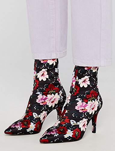 find. Botines Ajustados de Tacón Mujer, Multicolor (Floral Print), 38 EU