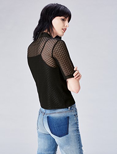 find. DYG-80 camisetas mujer fiesta,, Negro (Black), 36 (Talla del Fabricante: X-Small)