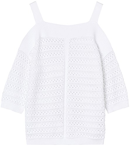find. Jersey de Crochet con Hombros al Aire para Mujer , Blanco (White), 42 (Talla del Fabricante: Large)