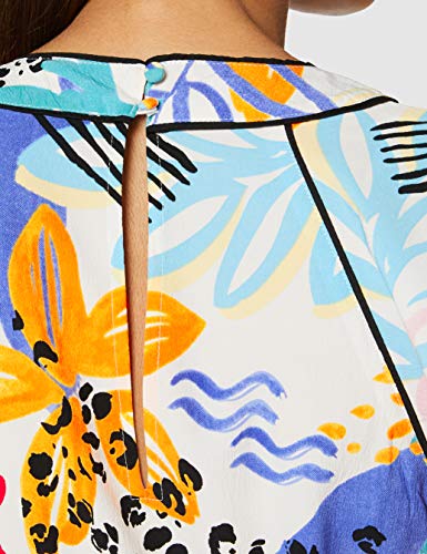 find. MDR40657 Vestidos de Verano, Multicolor (Retro Tropic Print), 46