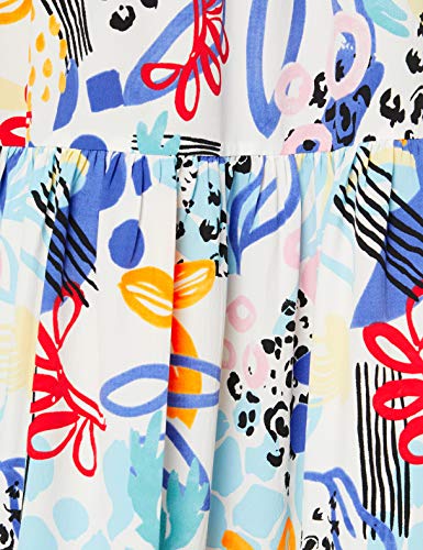 find. MDR90460 Vestidos de Verano, Multicolor (Retro Tropic Print), 44