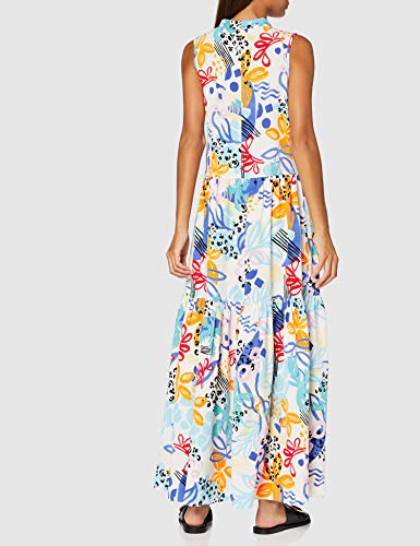 find. MDR90460 Vestidos de Verano, Multicolor (Retro Tropic Print), 44