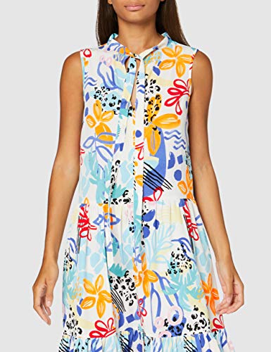find. MDR90460 Vestidos de Verano, Multicolor (Retro Tropic Print), 44