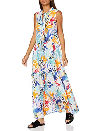 find. MDR90460 Vestidos de Verano, Multicolor (Retro Tropic Print), 44