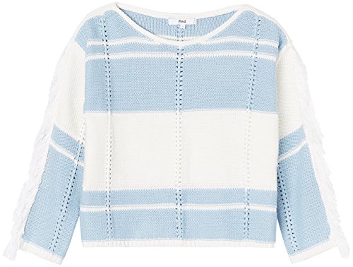 find. Tassel Suéter para Mujer, Azul (Sky Blue/white), 40 (Talla del Fabricante: Medium)