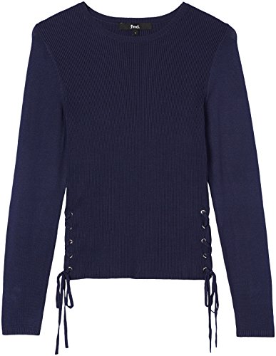 find. Tie-Up Side Suéter para Mujer, Azul (Navy), 40 (Talla del Fabricante: Medium)