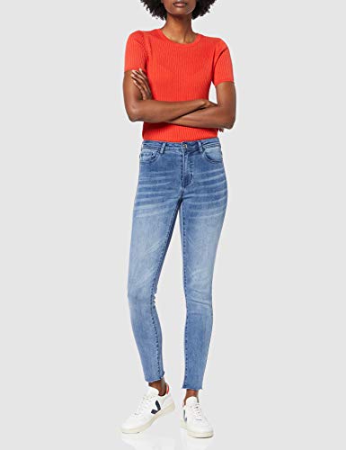 find. Vaqueros Ceñidos de Tiro Alto Mujer, Azul (Vintage), 25W / 34L, Label: 25W / 34L