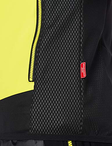 Fischer Sports WS Vest Light Oestersund - Chaleco para hombre, otoño/invierno, WS Vest Light Oestersund/WS Vest Light - Chaleco para caballo, Hombre, color Negro / Amarillo, tamaño large