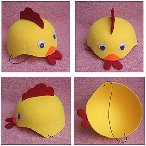 FISHSHOP 5 Pcs Sombreros Máscaras Animales para Niños con Cuerda Elástica Fieltro Sombreros para Cosplay Fiesta Mascarada Decoración Navidad Halloween